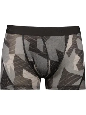 Herren-Thermoboxershorts SENSOR MERINO IMPRESS 19200022 SCHWARZ/CAMO