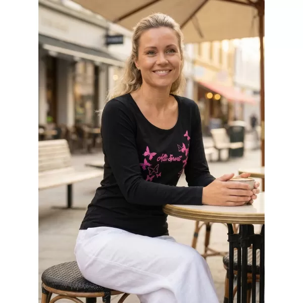  Damen-T-Shirt ALTISPORT ALW011169 SCHWARZ 