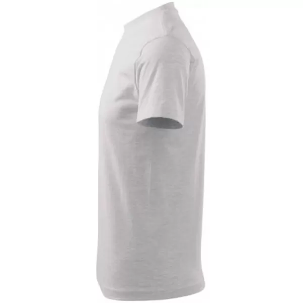  Kinder-T-Shirt MALFINI BASIC 138 HELLGRAUE AKZENTE 