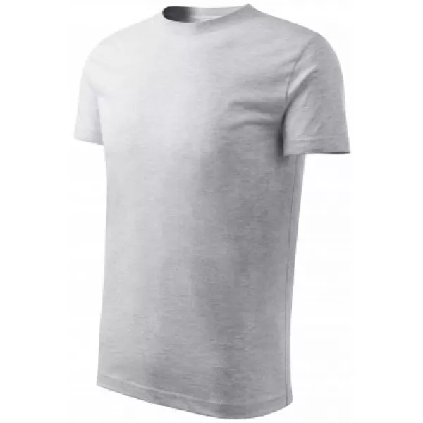  Kinder-T-Shirt MALFINI CLASSIC NEW 135 HELLGRAUE AKZENTE 