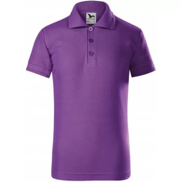  Kinder-T-Shirt mit Kragen MALFINI PIQUE POLO 222 LILA 