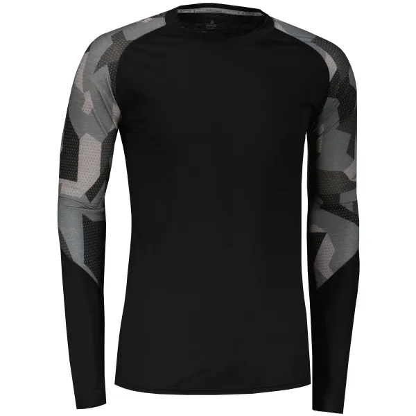  Thermoshirt für Herren SENSOR MERINO IMPRESS 19200020 SCHWARZ/CAMO 