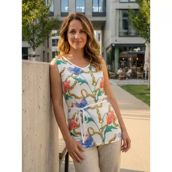  Damen-Tanktop KIXMI LANGLEY WEIß 