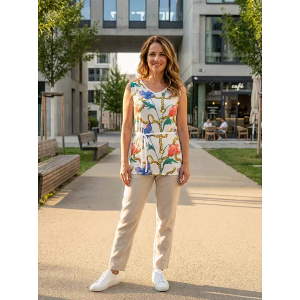  Damen-Tanktop KIXMI LANGLEY WEIß 