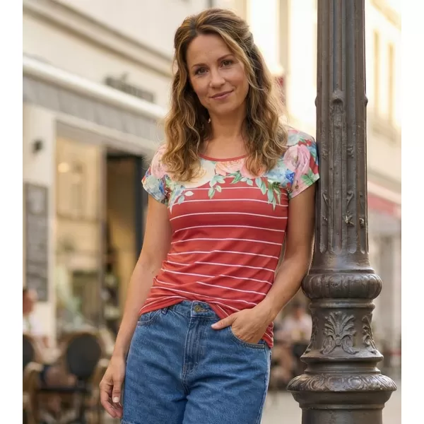  Damen-T-Shirt KIXMI LOREN ROT 
