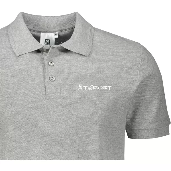  Herren-T-Shirt mit Kragen ALTISPORT ALM013203 DUNKELGRAUE HIGHLIGHTS 