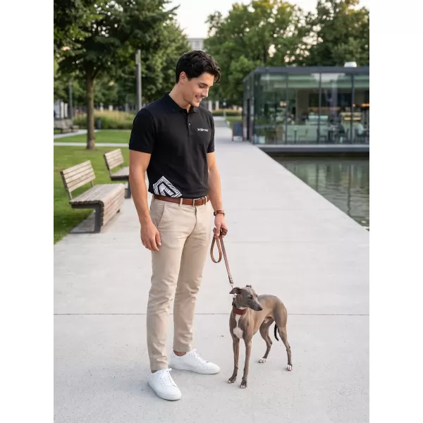  Herren-T-Shirt mit Kragen ALTISPORT ALM013203 SCHWARZ UND WEIß 