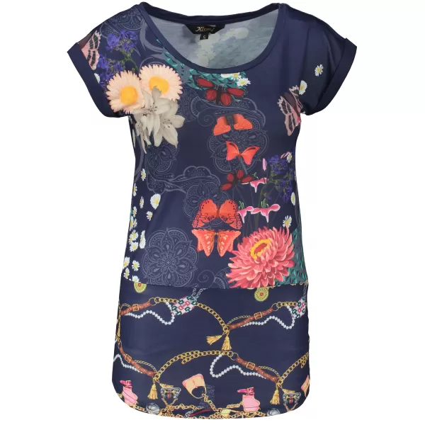  Damen-T-Shirt KIXMI LAILA DUNKELBLAU 