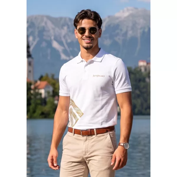  Herren-T-Shirt mit Kragen ALTISPORT ALM013203 WEIß 