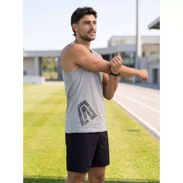  Herren-Tanktop ALTISPORT ALM013142 DUNKELGRAUE HIGHLIGHTS 
