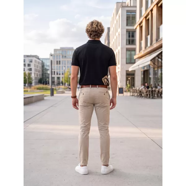  Herren-T-Shirt mit Kragen ALTISPORT ALM013203 SCHWARZ UND GOLD 