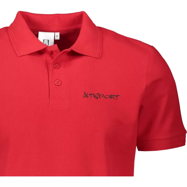  Herren-T-Shirt mit Kragen ALTISPORT ALM013203 ROT 