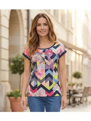 Damen-T-Shirt KIXMI LISEA DUNKELBLAU