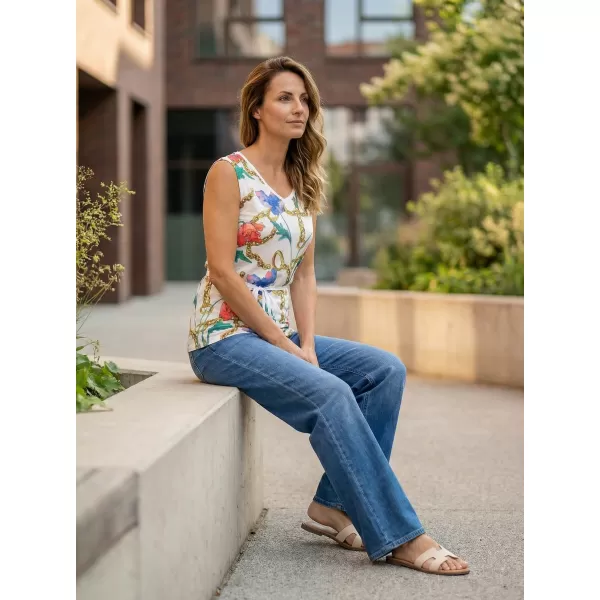  Damen-Tanktop KIXMI LANGLEY WEIß 