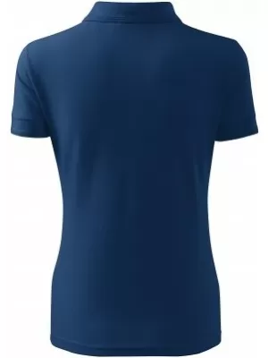 Damen-T-Shirt mit Kragen MALFINI PIQUE POLO 210 MITTERNACHTSBLAU