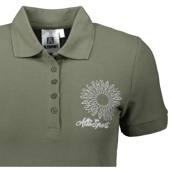  Damen-T-Shirt mit Kragen ALTISPORT ALW024210 KHAKI 