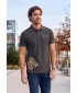 Herren-T-Shirt mit Kragen ALTISPORT ALM013203 ANTHRAZIT-HIGHLIGHT