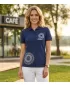 Damen-T-Shirt mit Kragen ALTISPORT ALW024210 MITTERNACHTSBLAU