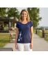 Damen-T-Shirt ALTISPORT ALW055122 MITTERNACHTSBLAU/ROSA