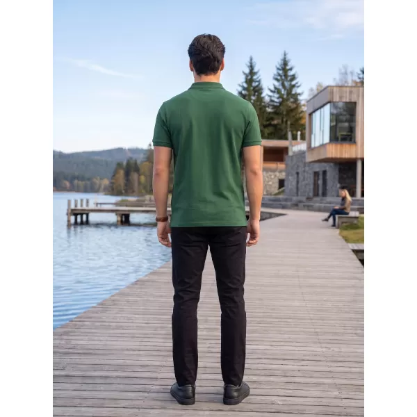  Herren-T-Shirt mit Kragen ALTISPORT ALM013203 FLASCHENGRÜN 