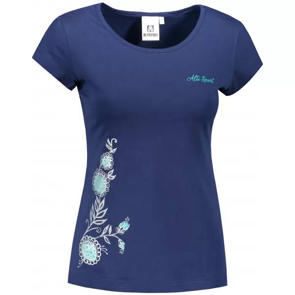  Damen-T-Shirt ALTISPORT ALW055122 MITTERNACHTSBLAU 