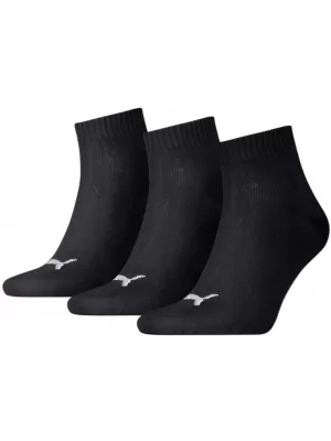 Socken PUMA QUARTER PLAIN 3P SCHWARZ