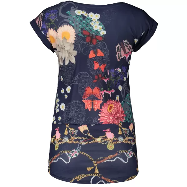  Damen-T-Shirt KIXMI LAILA DUNKELBLAU 
