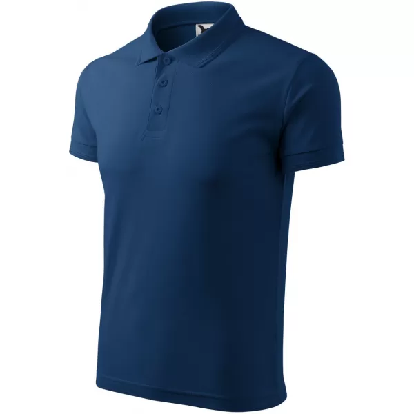 Herren-T-Shirt mit Kragen MALFINI PIQUE POLO 203 MITTERNACHTSBLAU 