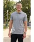 Herren-T-Shirt mit Kragen ALTISPORT ALM013203 DUNKELGRAUE HIGHLIGHTS