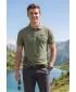 Herren-T-Shirt mit Kragen ALTISPORT ALM013203 KHAKI