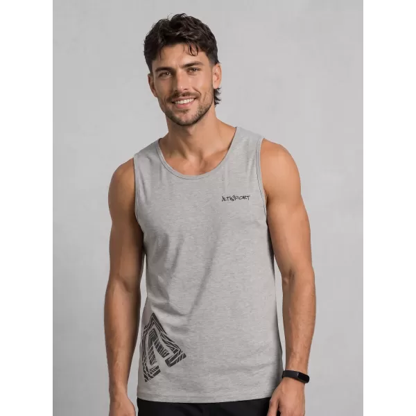  Herren-Tanktop ALTISPORT ALM013142 DUNKELGRAUE HIGHLIGHTS 