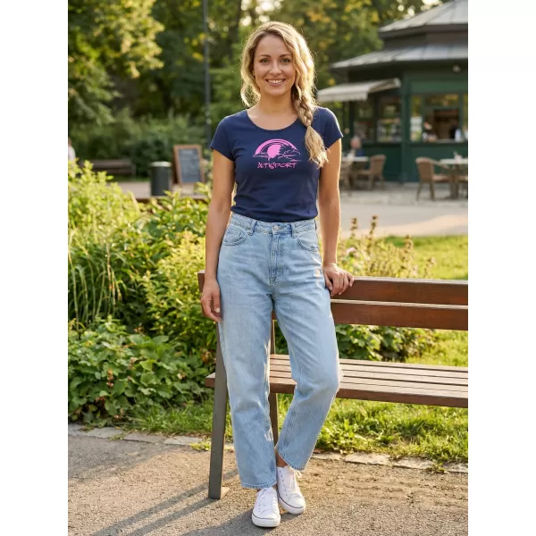  Damen-T-Shirt ALTISPORT ALW044122 MITTERNACHTSBLAU 