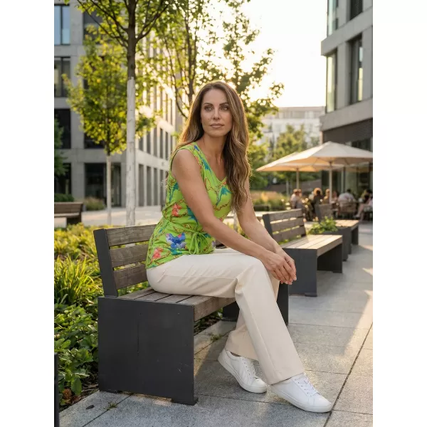  Damen-Tanktop KIXMI LANGLEY GRÜN 