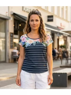Damen-T-Shirt KIXMI LOREN DUNKELBLAU