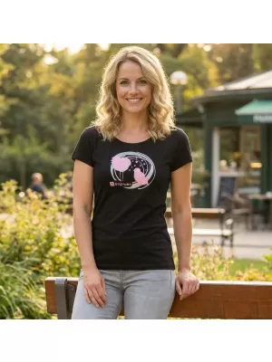 Damen-T-Shirt ALTISPORT ALW050122 SCHWARZ ROSA