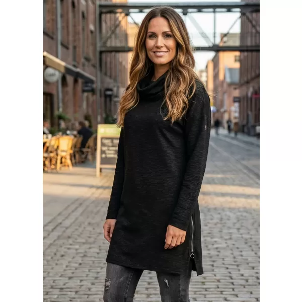  Erweitertes Damen-Sweatshirt KIXMI LUCKY SCHWARZ 