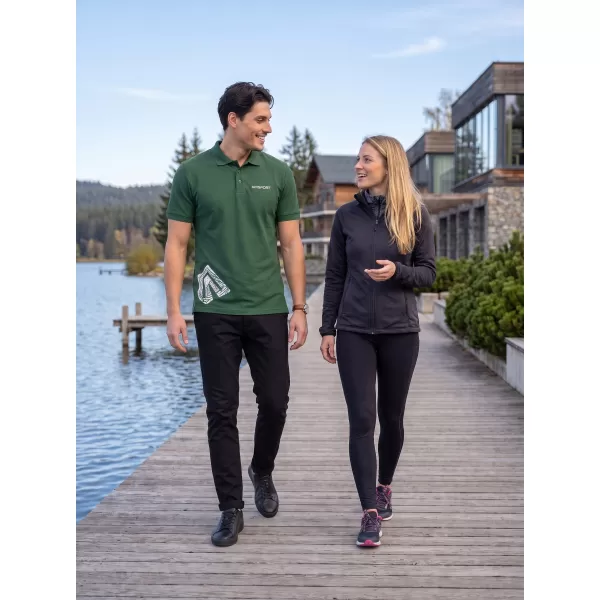  Herren-T-Shirt mit Kragen ALTISPORT ALM013203 FLASCHENGRÜN 