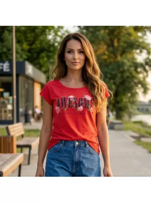 Damen-T-Shirt KIXMI LEA ROT