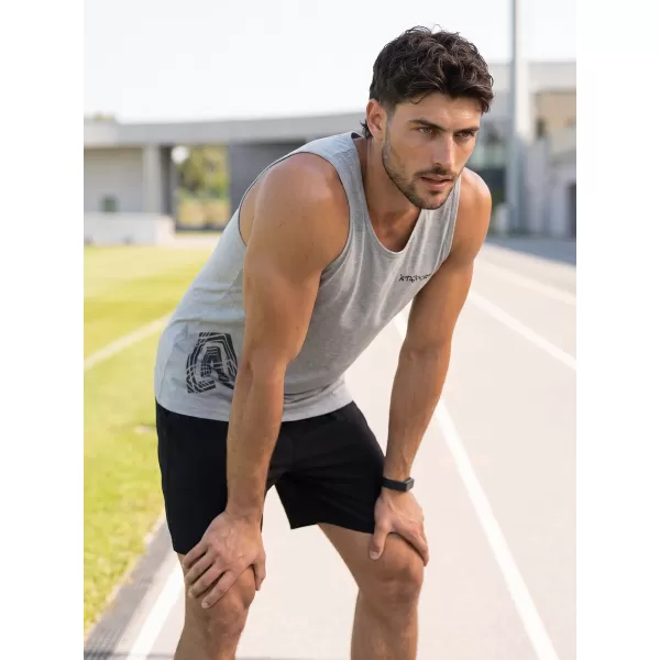 Herren-Tanktop ALTISPORT ALM013142 DUNKELGRAUE HIGHLIGHTS 