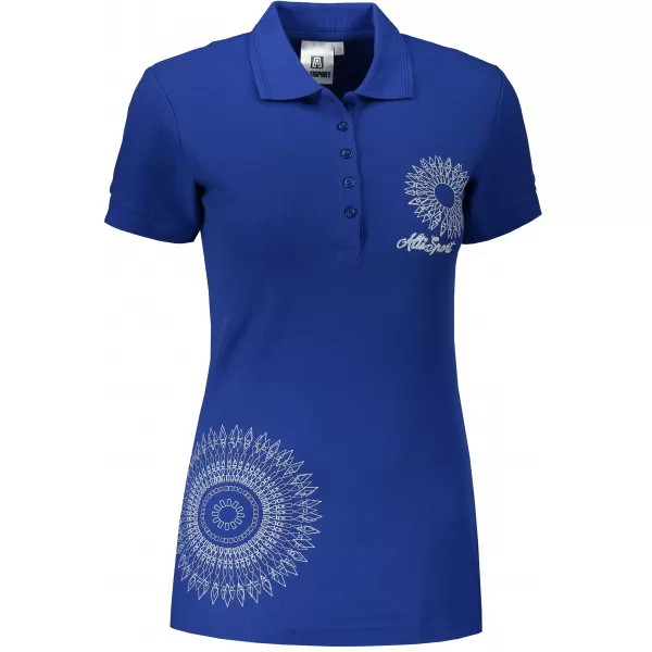 Damen-T-Shirt mit Kragen ALTISPORT ALW024210 KÖNIGSBLAU 