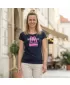 Damen-T-Shirt ALTISPORT ALW047122 MARINEBLAU/ROSA