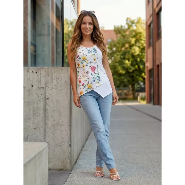  Damen-Tanktop KIXMI LAURA WEIß 