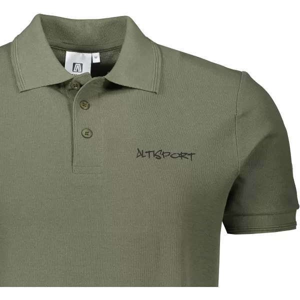  Herren-T-Shirt mit Kragen ALTISPORT ALM013203 KHAKI 