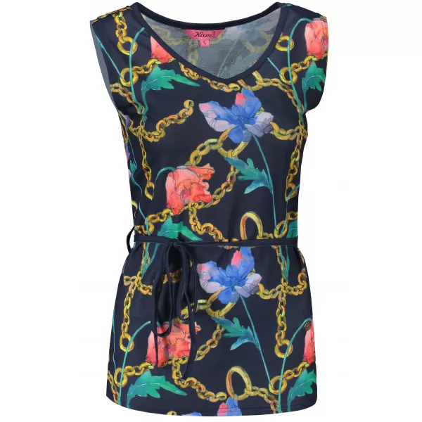  Damen-Tanktop KIXMI LANGLEY DUNKELBLAU 