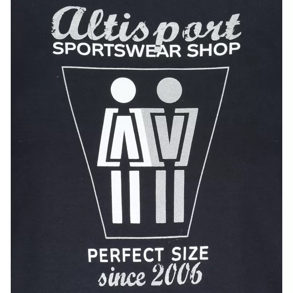  Damen-T-Shirt ALTISPORT ALW049122 MARINEBLAU/SILBER 