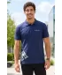 Herren-T-Shirt mit Kragen ALTISPORT ALM013203 MITTERNACHTSBLAU