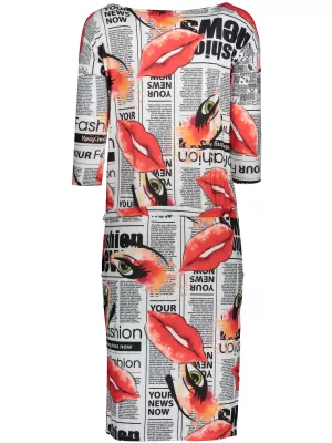 Kleid NUMOCO A13-122 WEIßES MUSTER