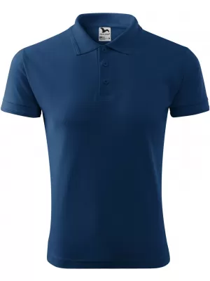 Herren-T-Shirt mit Kragen MALFINI PIQUE POLO 203 MITTERNACHTSBLAU