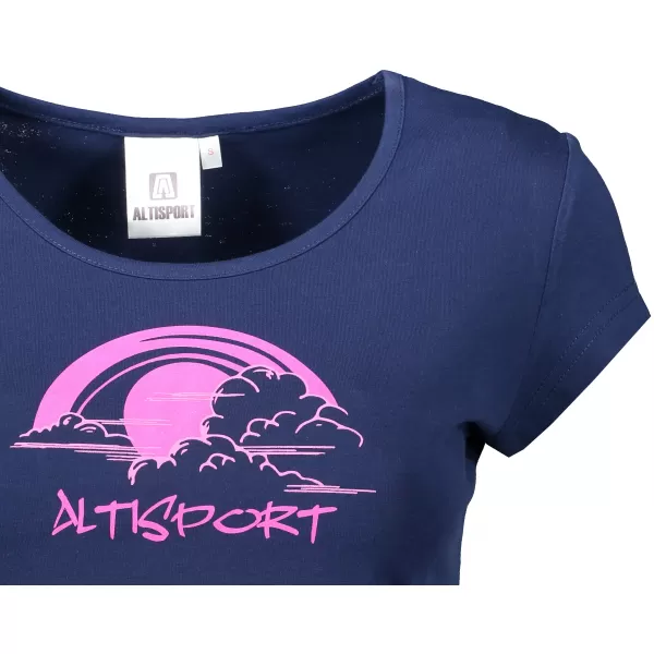  Damen-T-Shirt ALTISPORT ALW044122 MITTERNACHTSBLAU 