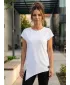 Frauen t -Shirt mit kurzen Ärmeln SAM 73 MOLLY WT 817 WEIß